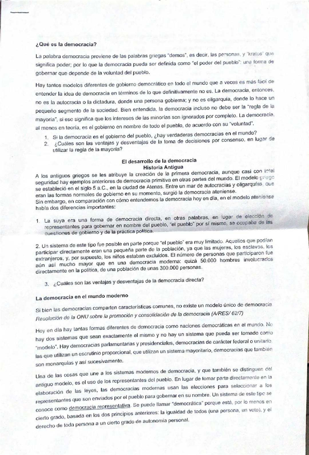 ¿Qué es la Democracia? Explicación Simple y Actividades