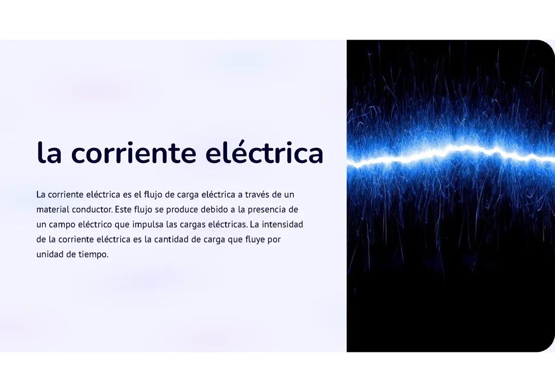 Corriente eléctrica: