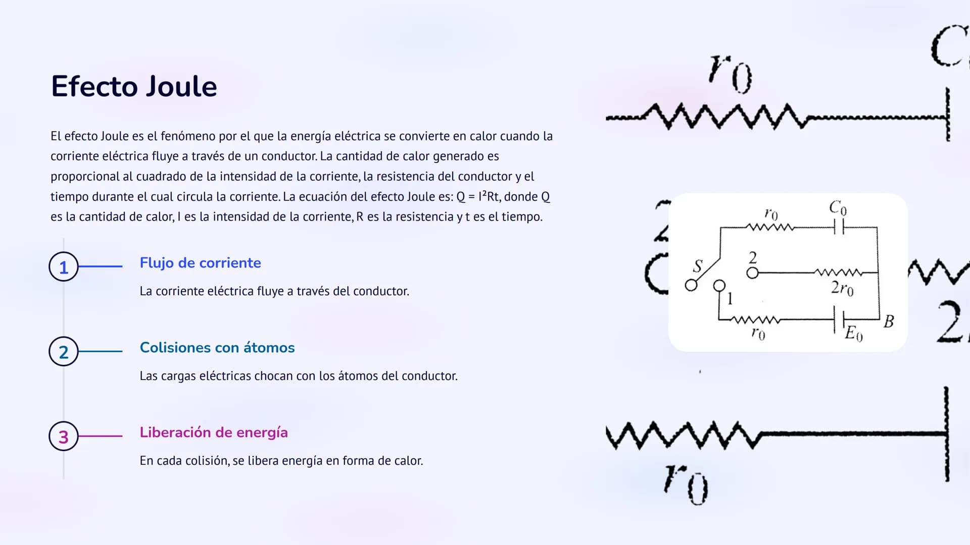 la corriente eléctrica
La corriente eléctrica es el flujo de carga eléctrica a través de un
material conductor. Este flujo se produce debido