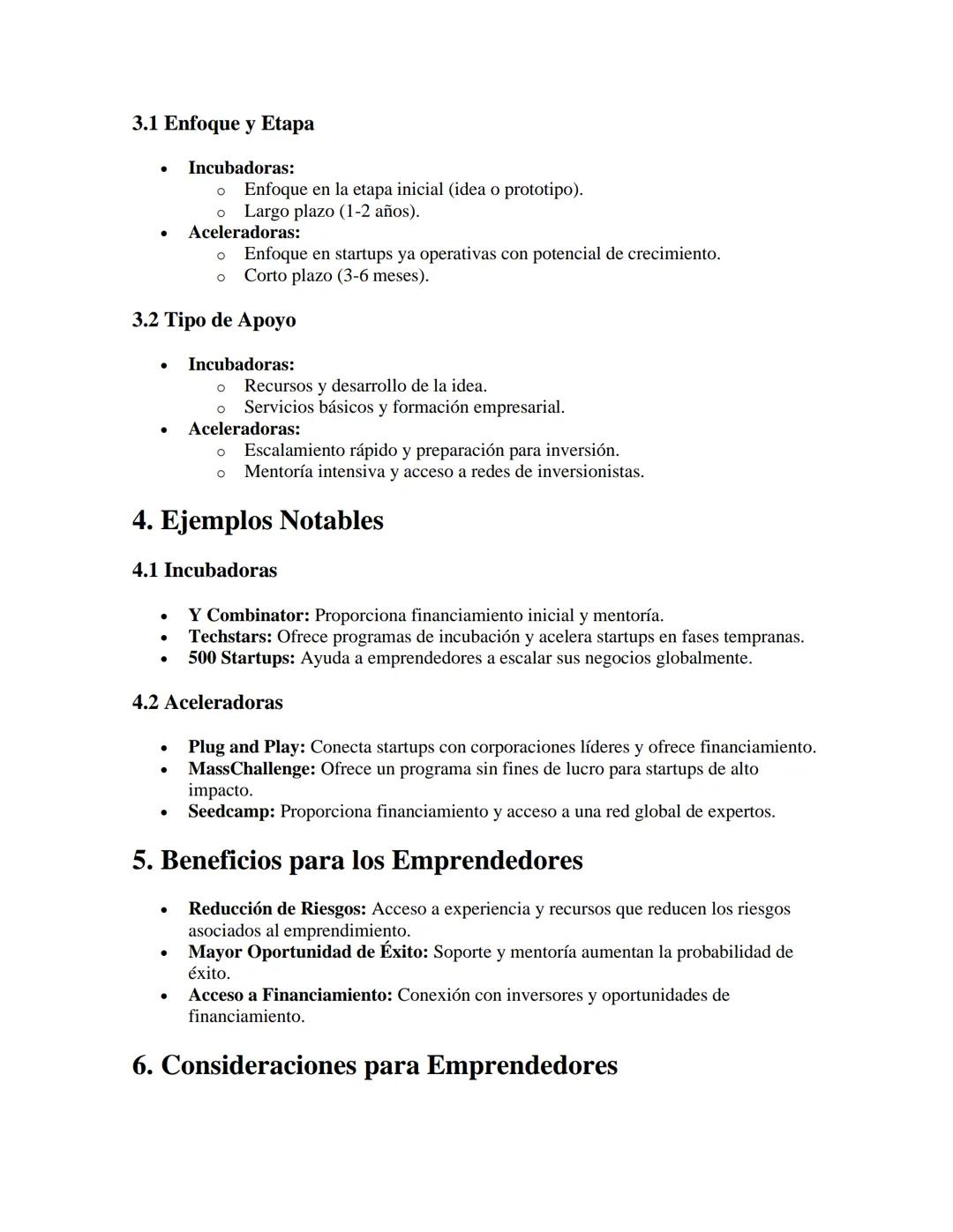 # Incubadoras y Aceleradoras de Negocios

APUNTES//

1. Definiciones

1.1 Incubadoras de Negocios

- Qué son: Organizaciones que apoyan a em