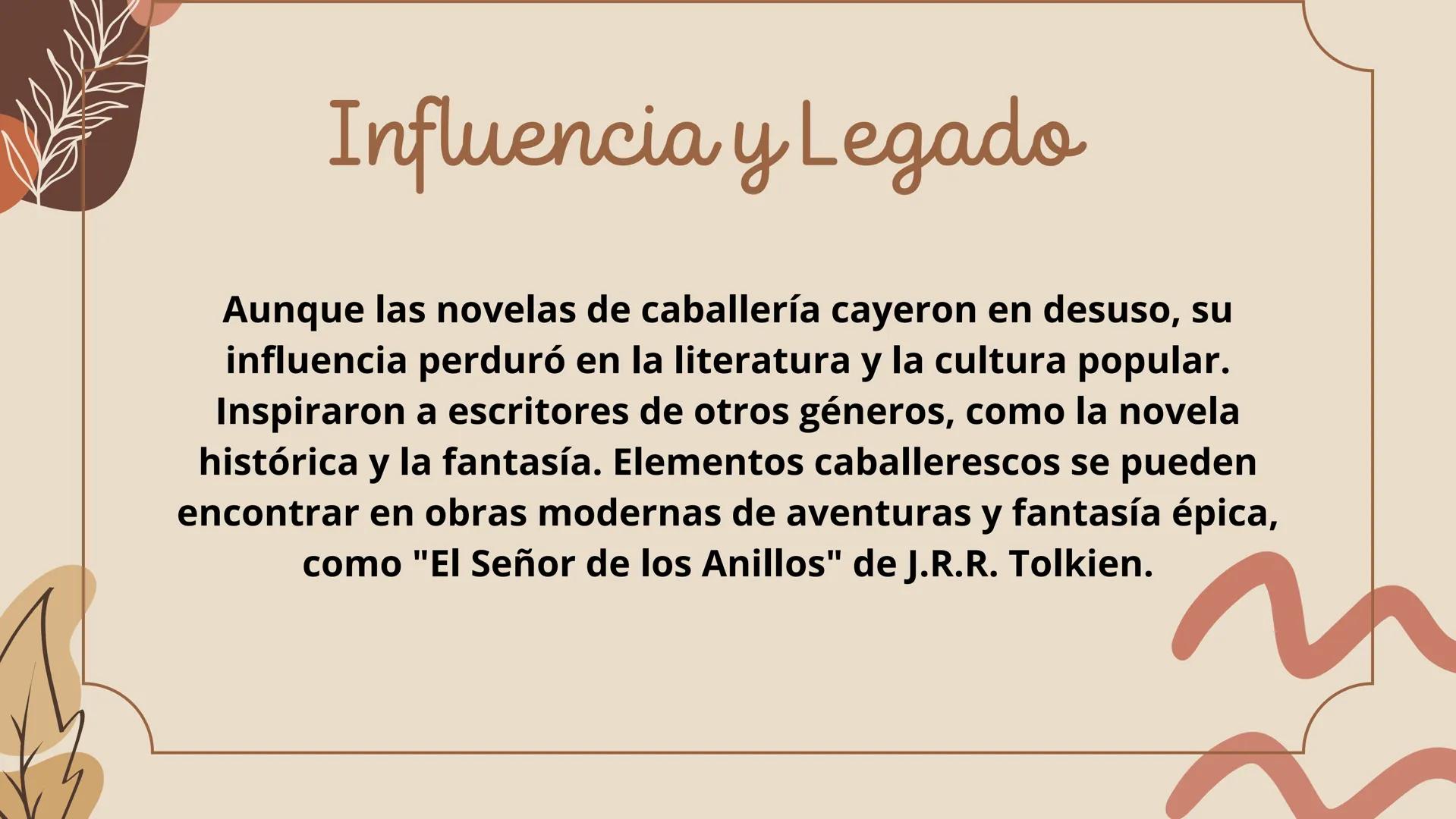 ¿Que son?
Las novelas de caballería son un género literario popular durante la Edad Media y el
Renacimiento. Surgieron en Europa en el siglo