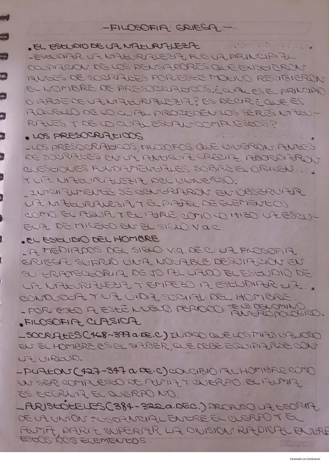 -FILOSOFIA GRIEGA -

•EL ESTUDIO DE LA NEURALEZA

-ESOUDIAR UENYFLEURIALEZIZ FUE UZ PRINCIPIEL
OCUPIZCION DE LOS DENSIZDORES QUE EXISTIERON
