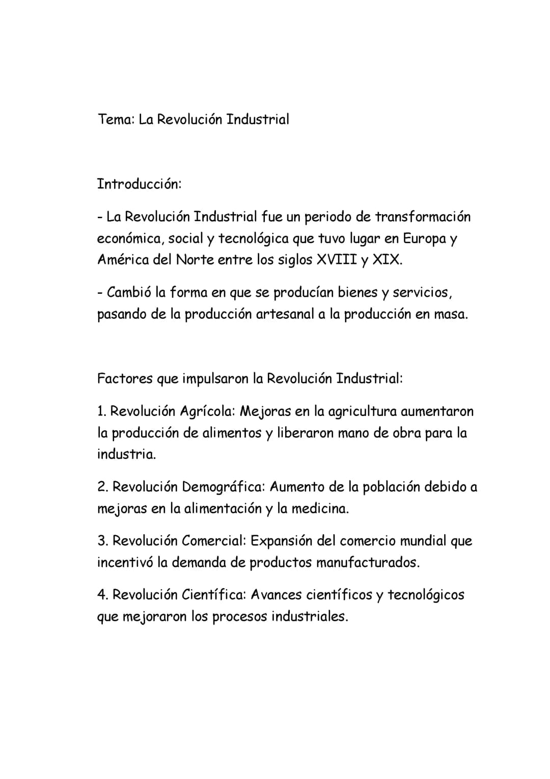 La Revolución Industrial