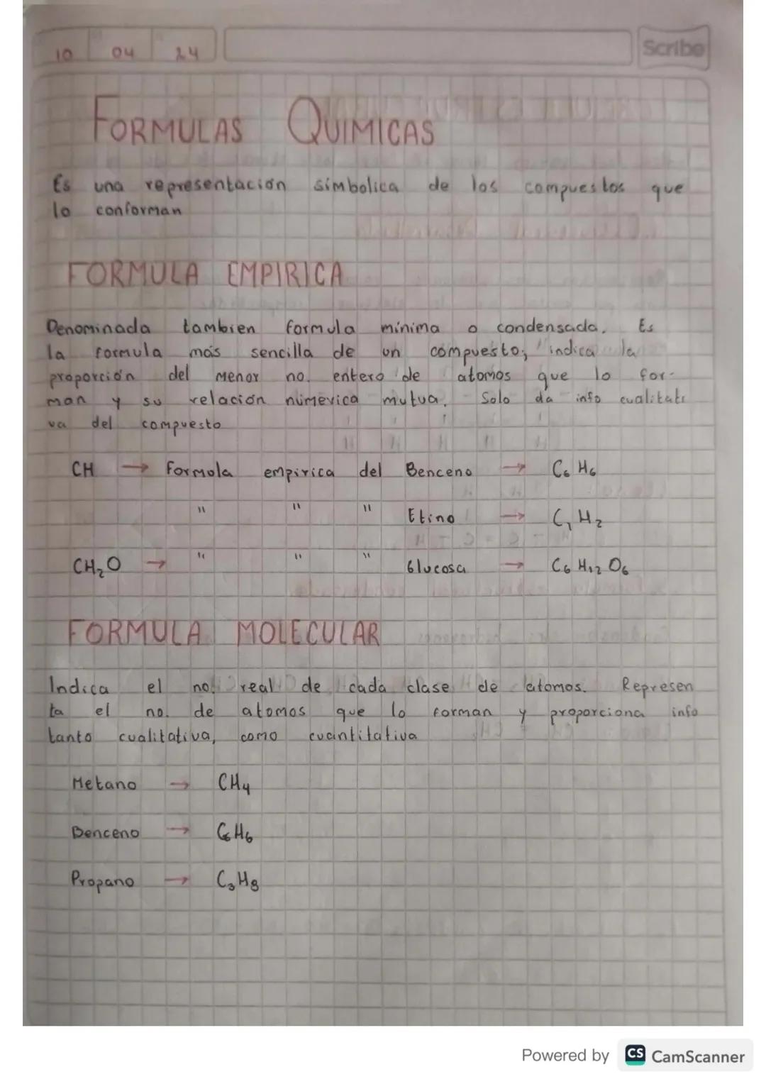 10
00
14
Scribe
FORMULAS QUIMICAS
Es una representación simbolica
lo
conforman
FORMULA EMPIRICA
proporción
307
tambien
formula
de los compue