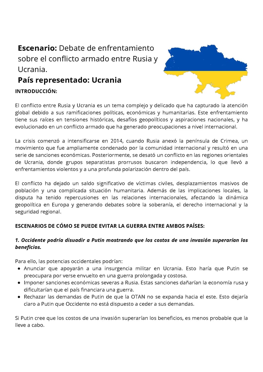 Conflicto Rusia y Ucrania