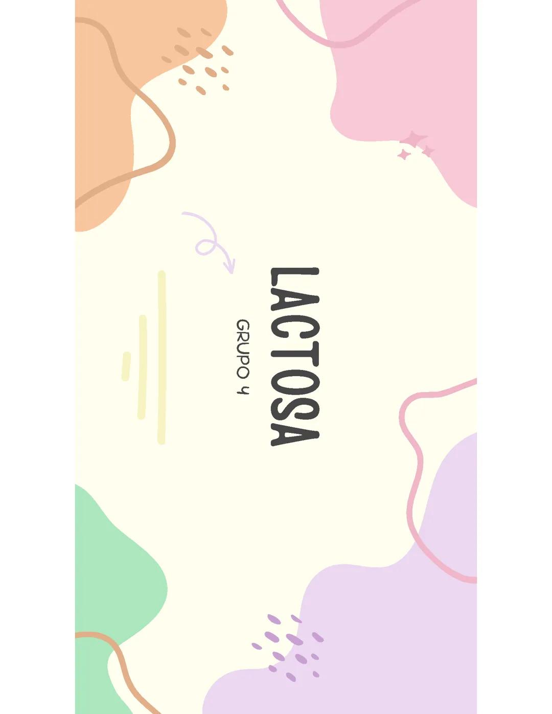 Todo sobre la Lactosa