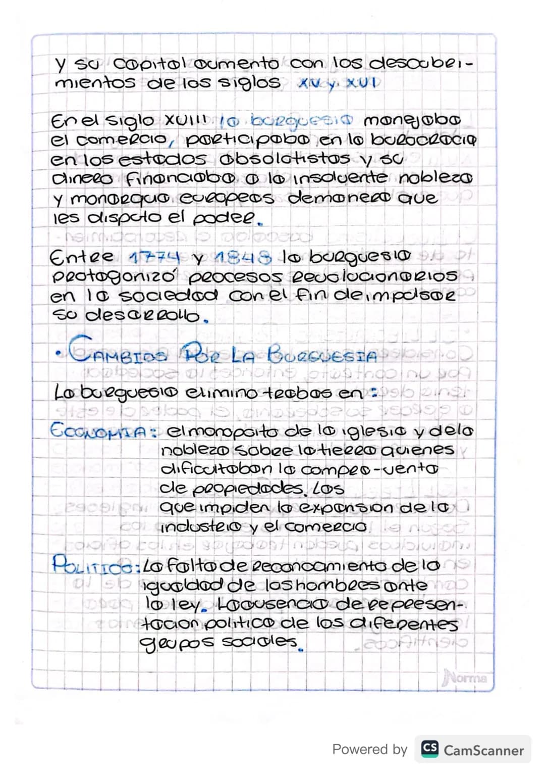 REVOLUCION BURGUESA
ANTECEDENTES:
En el siglo XVI entro en decadencia el
Opden feudal debido o los cruzados, lo
escasez de alimentos, los ep