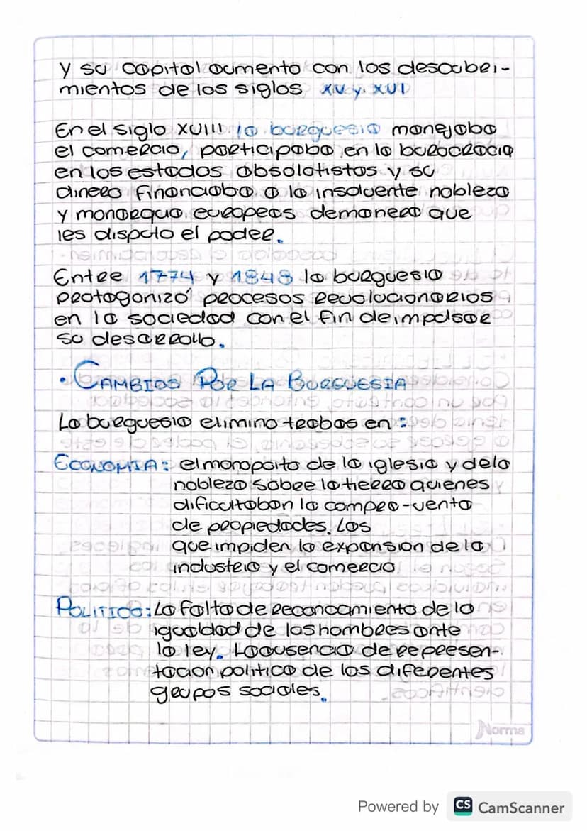 REVOLUCION BURGUESA
ANTECEDENTES:
En el siglo XVI entro en decadencia el
Opden feudal debido o los cruzados, lo
escasez de alimentos, los ep