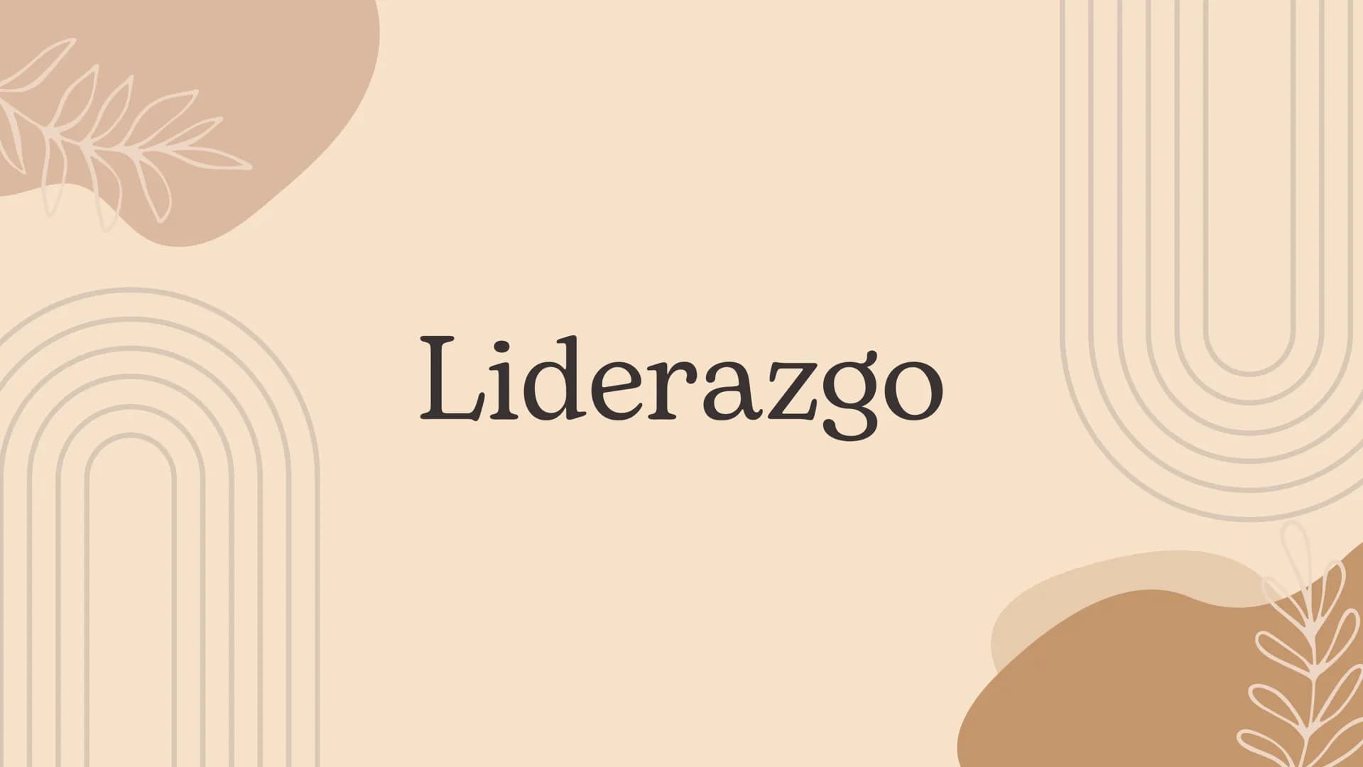 Liderazgo Definición de Liderazgo
El liderazgo se define como la capacidad de una
persona para influir y motivar a otros hacia el logro de
m