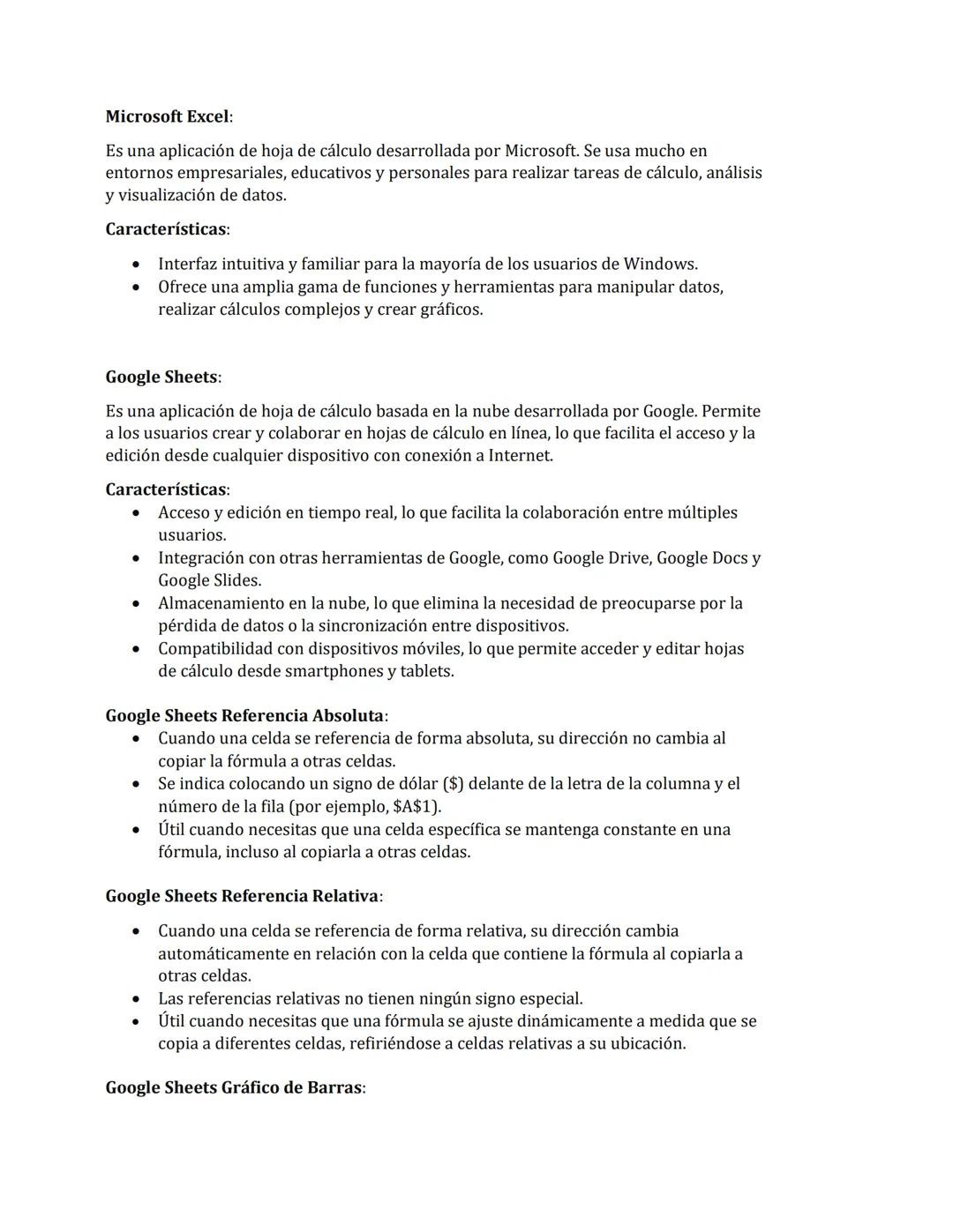 Microsoft Excel:
Es una aplicación de hoja de cálculo desarrollada por Microsoft. Se usa mucho en
entornos empresariales, educativos y perso