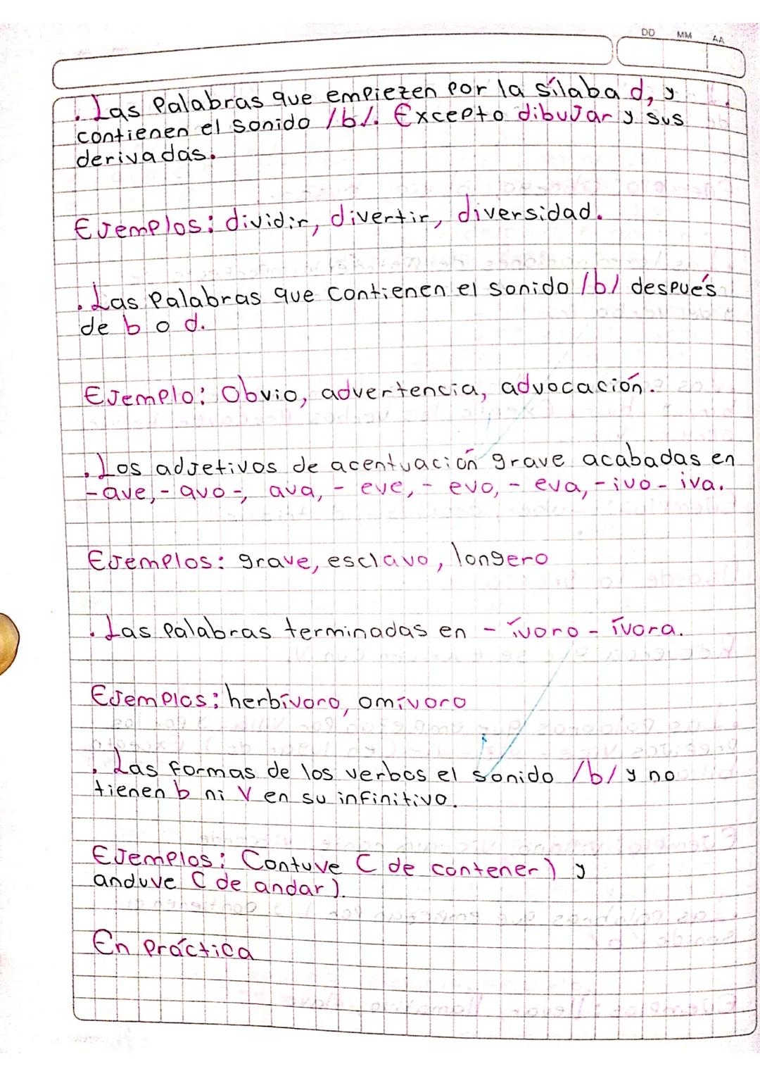 Uso de las grafías
b, v.
1. Completo con bov según corresponda.
Norma El Joven de la recepción miró con curiosidad
mis documentos. Luego se 
