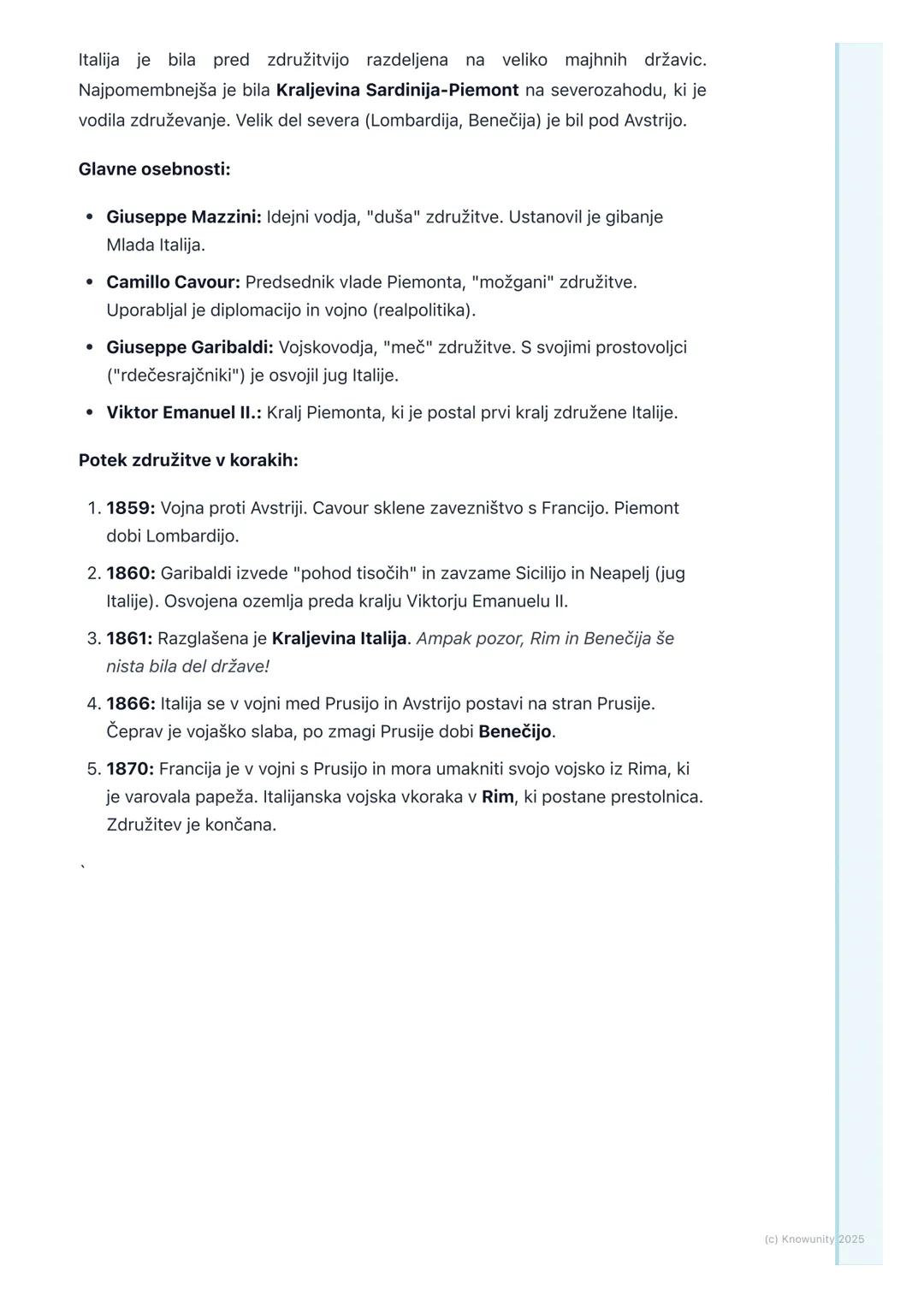 # Nacionalna gibanja in
nastanek novih držav (Italija,
Nemčija, Slovenci)

Uvod: Nacionalna gibanja v 19. stoletju

V 19. stoletju se je po 