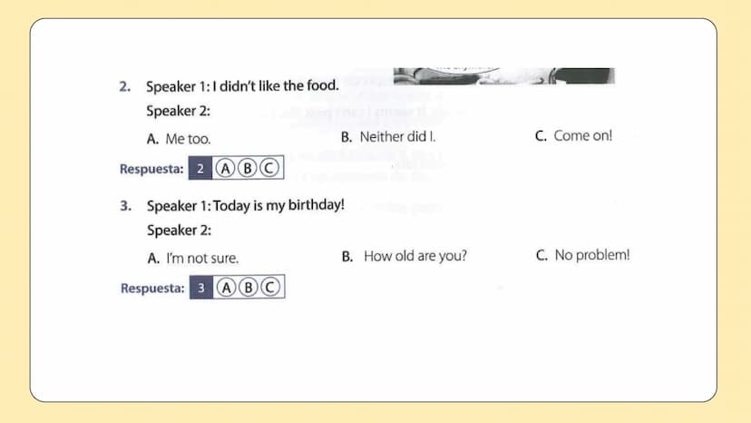 COMMUNICATIVE
KNOWLEDGE
conocimiento comunicativo ))
WHAT DO YOU EVALUATE?
the saber 11 test evaluates the ability to recognize the
appropri
