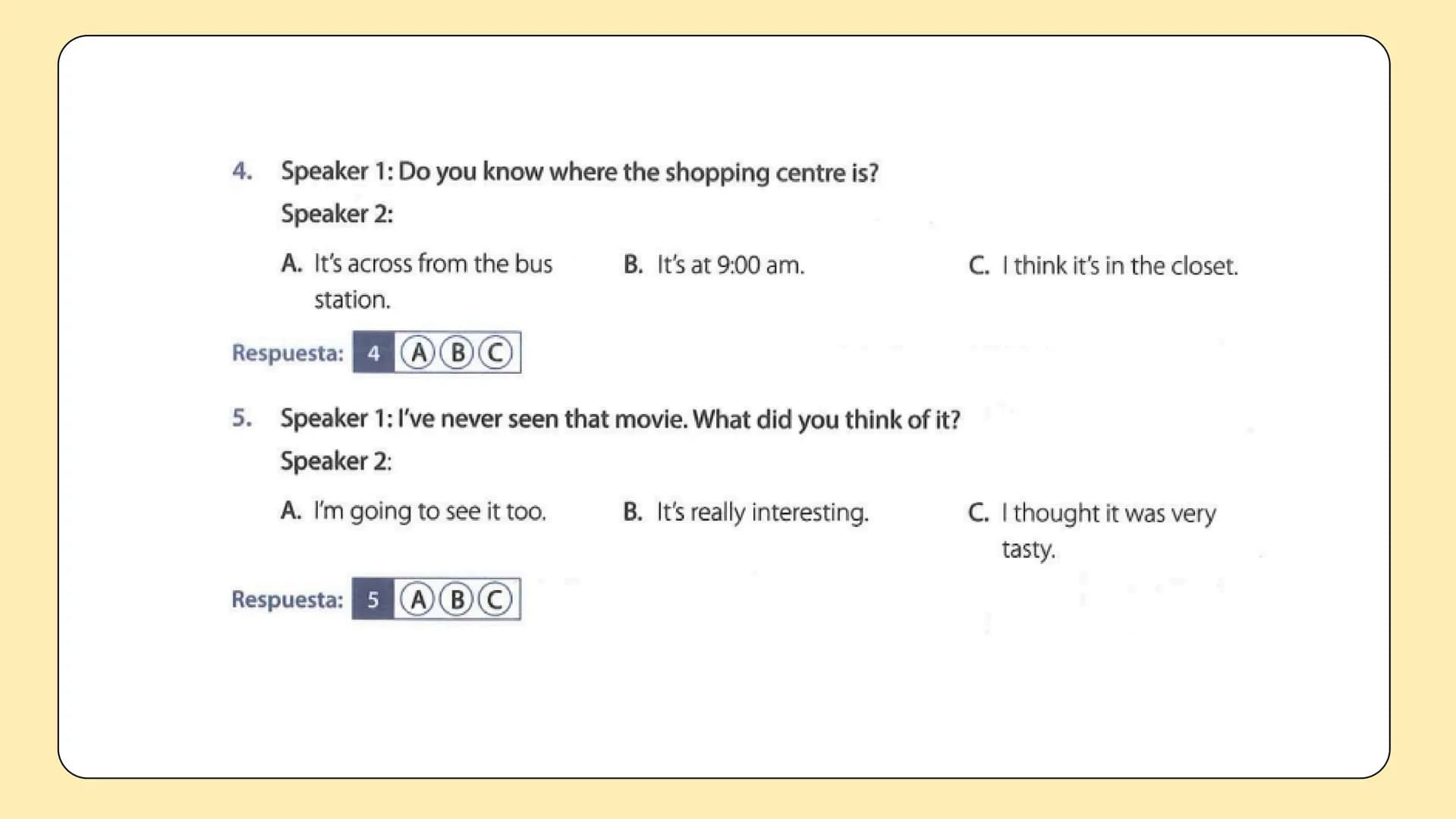 COMMUNICATIVE
KNOWLEDGE
conocimiento comunicativo ))
WHAT DO YOU EVALUATE?
the saber 11 test evaluates the ability to recognize the
appropri