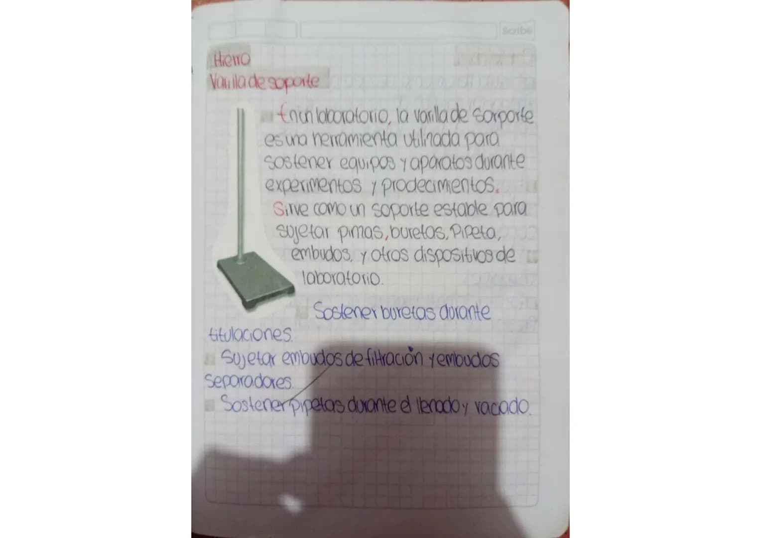 Scribe
•Implementos de laboratorio ●
● de quimica
Vidrios
Vaso de Precipitado
El raso de Precipitado tiene
Muchos objetivos dentro del
labor