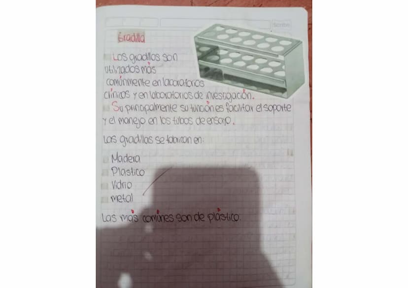 Scribe
•Implementos de laboratorio ●
● de quimica
Vidrios
Vaso de Precipitado
El raso de Precipitado tiene
Muchos objetivos dentro del
labor