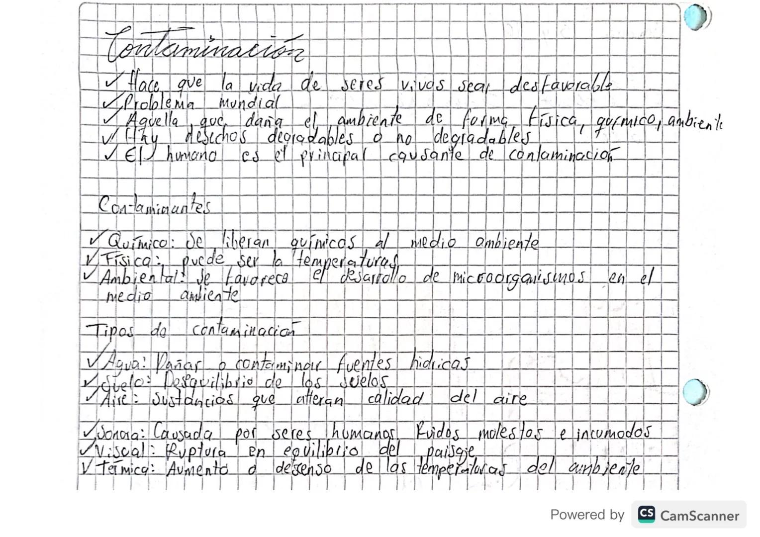 Contaminación
la vida de seres vivos seal desfavorable
✓ Hace ave la vida de
✓ Problema mundial
Aguella, que daña el ambiente de forma fisic