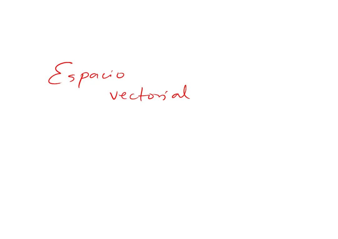 Espacios y subespacios