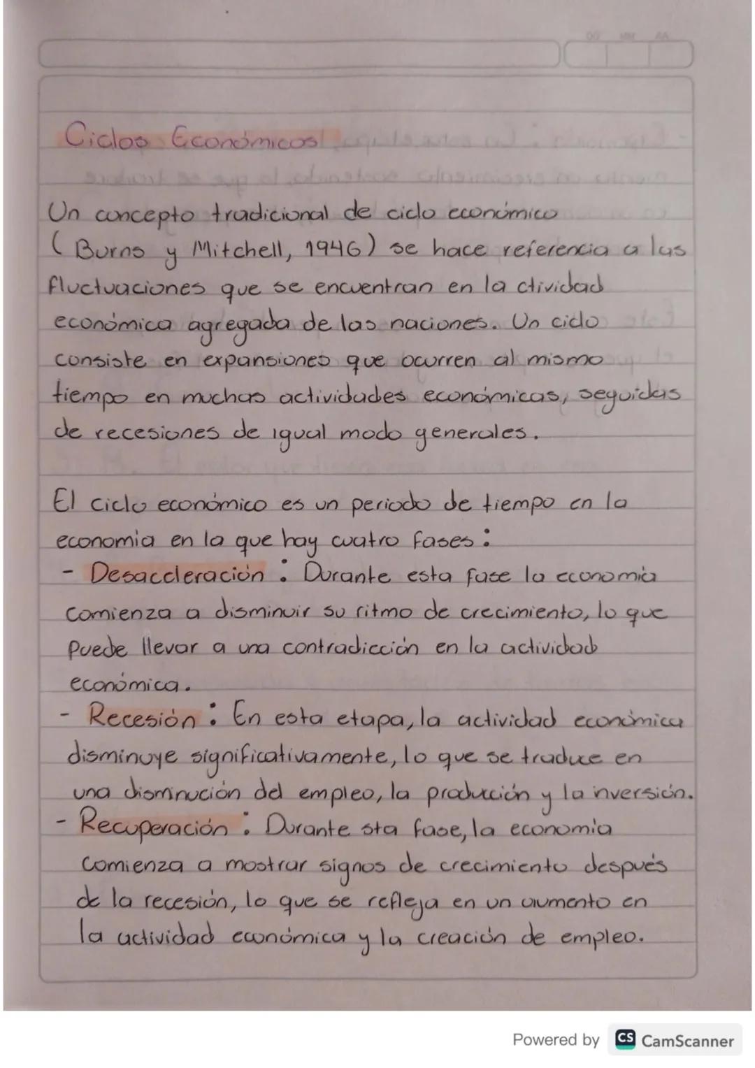 # Ciclos Económicos!

Un concepto tradicional de ciclo económico
(Burns y Mitchell, 1946) se hace referencia a lus
Fluctuaciones que se encu