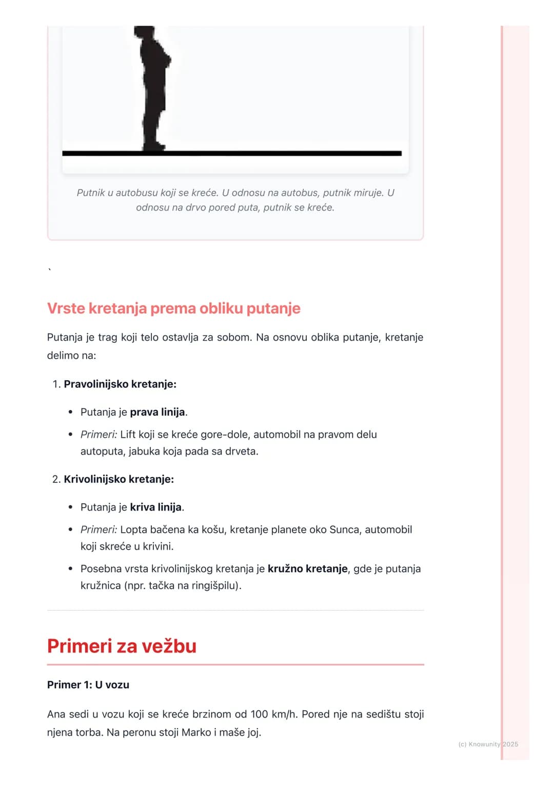 # Šta je kretanje?

Uvod u kretanje

Kretanje je svuda oko nas. Automobili se kreću ulicama, mi hodamo, lišće pada
sa drveća, a čak i planet