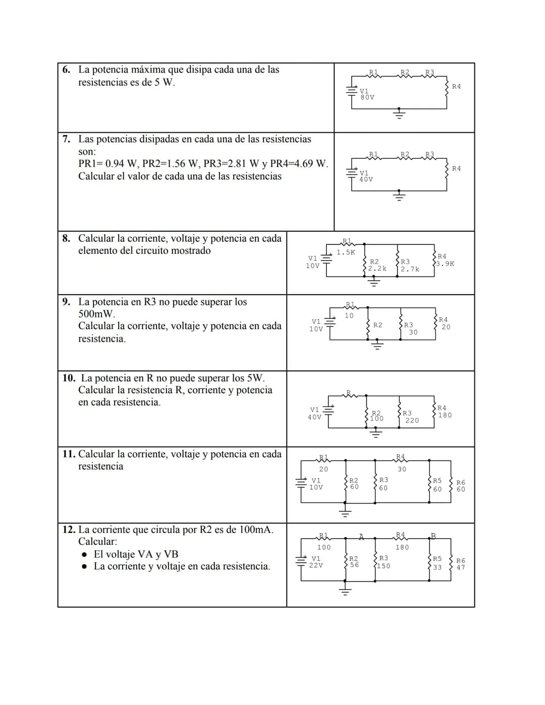 INSTITUCIÓN UNIVERSITARIA PASCUAL BRAVO
CIRCUITOS ELECTRICOS
PROBLEMAS SOBRE CIRCUITOS BÁSICOS
INTEGRANTES: LUIS ENRIQUE POMBO MEZA GIOVANNY