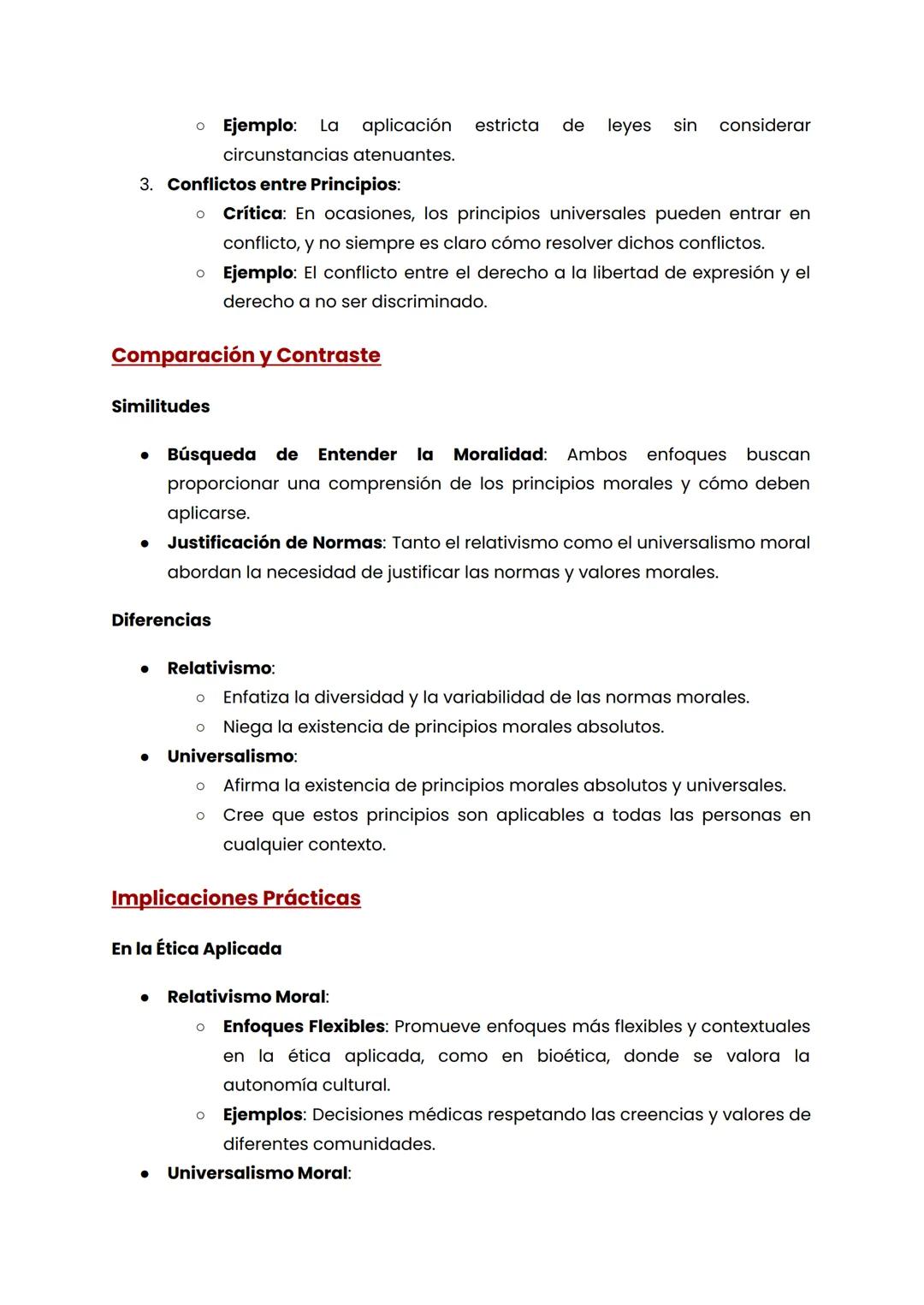 Relativismo y Universalismo Moral
Introducción
En el ámbito de la ética y la filosofía moral, dos posturas fundamentales son el
relativismo 