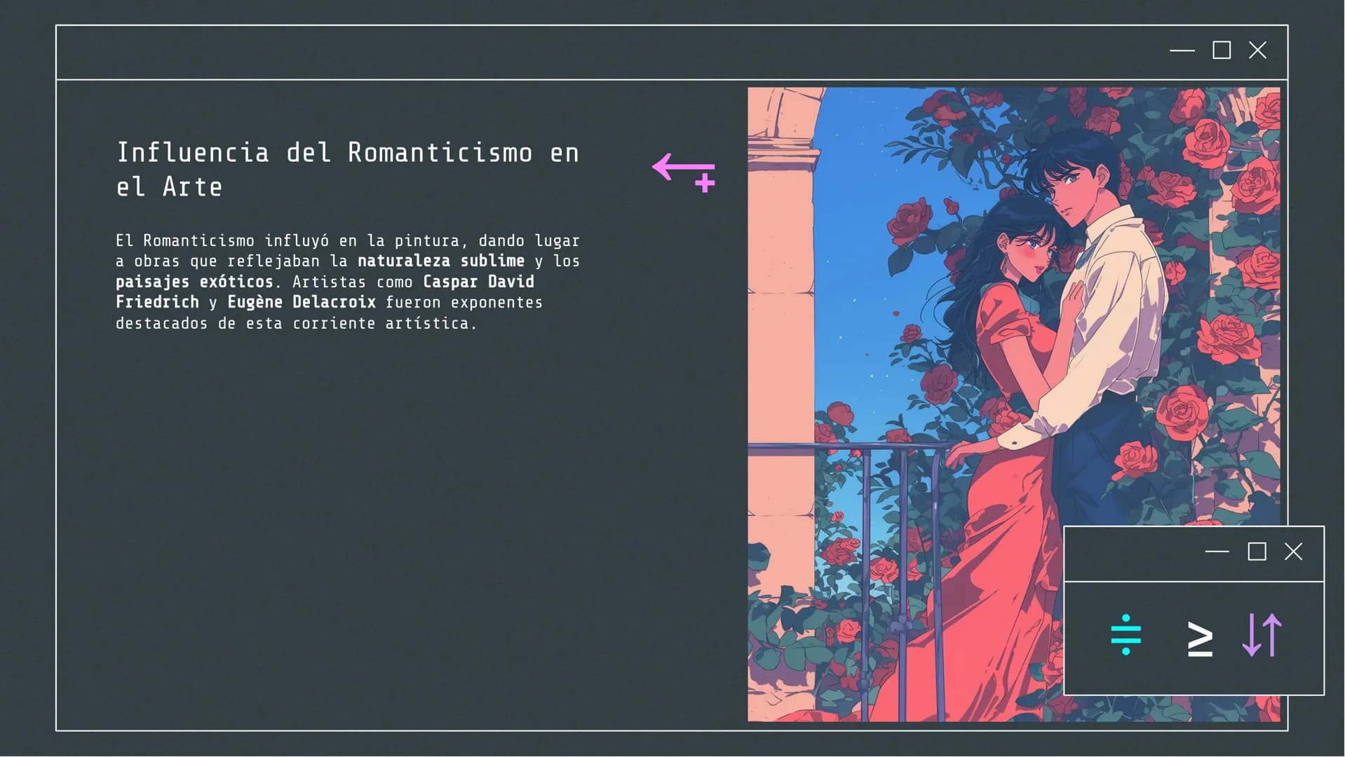 ох
||
ОХ
#>ㅇ 스
Exploración del
Romanticismo:
Orígenes,
Características y
Ejemplos Literarios Introducción al Romanticismo
El Romanticismo fu