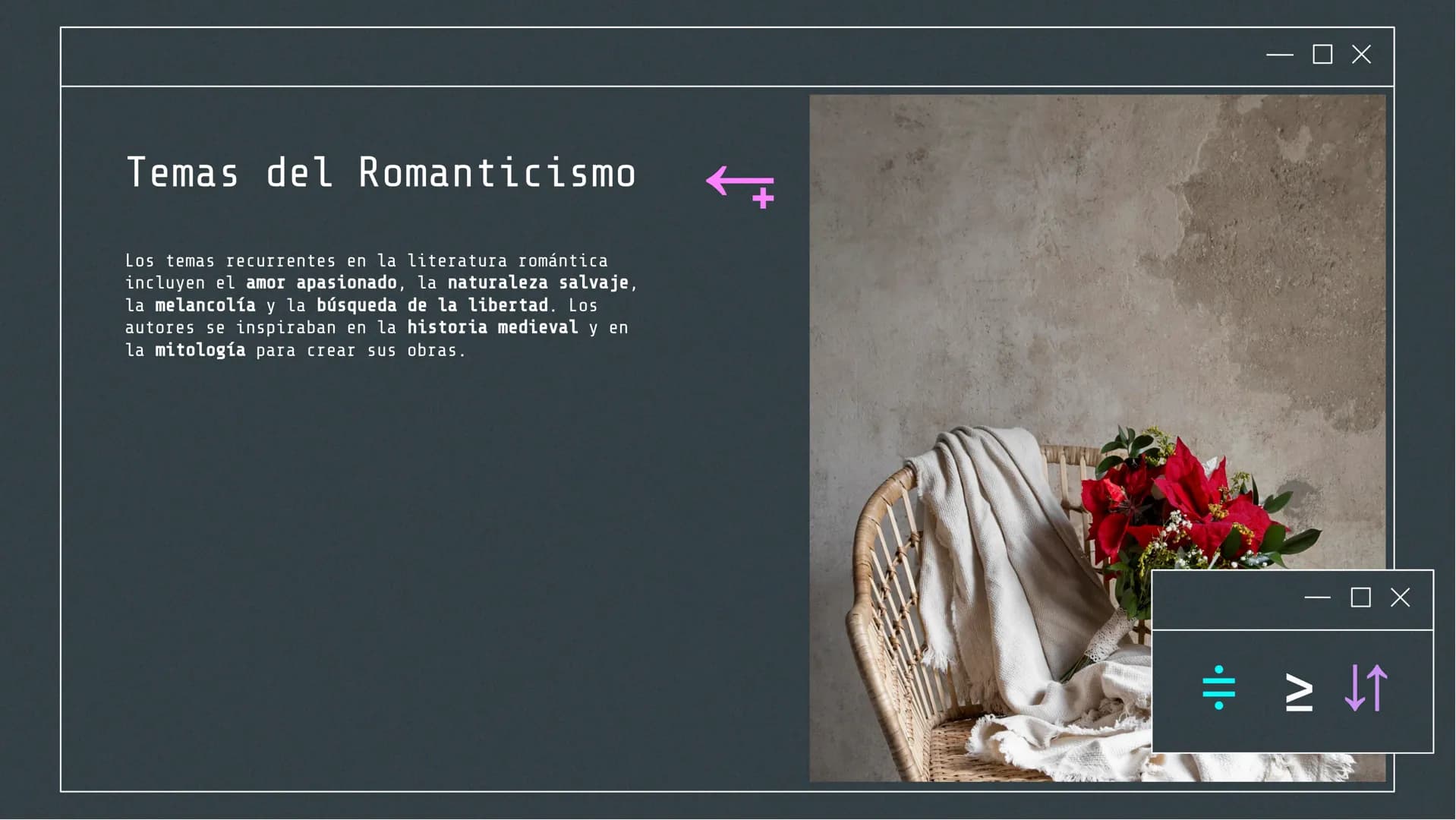 ох
||
ОХ
#>ㅇ 스
Exploración del
Romanticismo:
Orígenes,
Características y
Ejemplos Literarios Introducción al Romanticismo
El Romanticismo fu