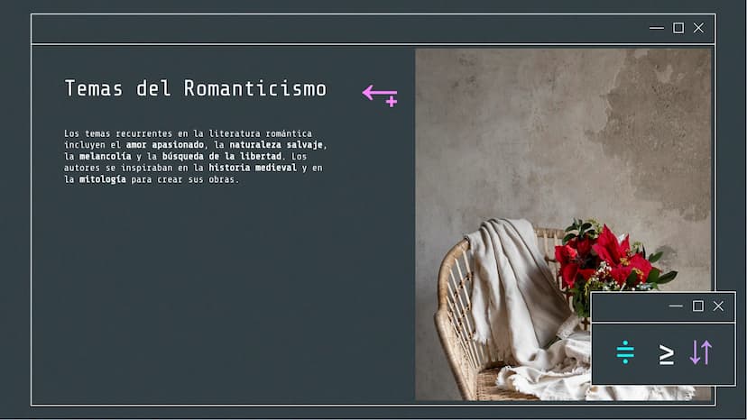 ох
||
ОХ
#>ㅇ 스
Exploración del
Romanticismo:
Orígenes,
Características y
Ejemplos Literarios Introducción al Romanticismo
El Romanticismo fu
