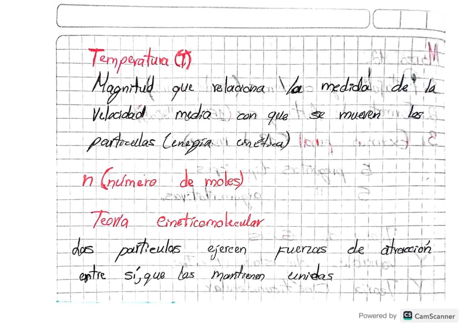Teoria de Gases

✓ Varnables de estado (P, Vy, Tan)

✓ Teoría Cine ticumolecular

Presion (P

Se origina pertel choque de las particulas

co