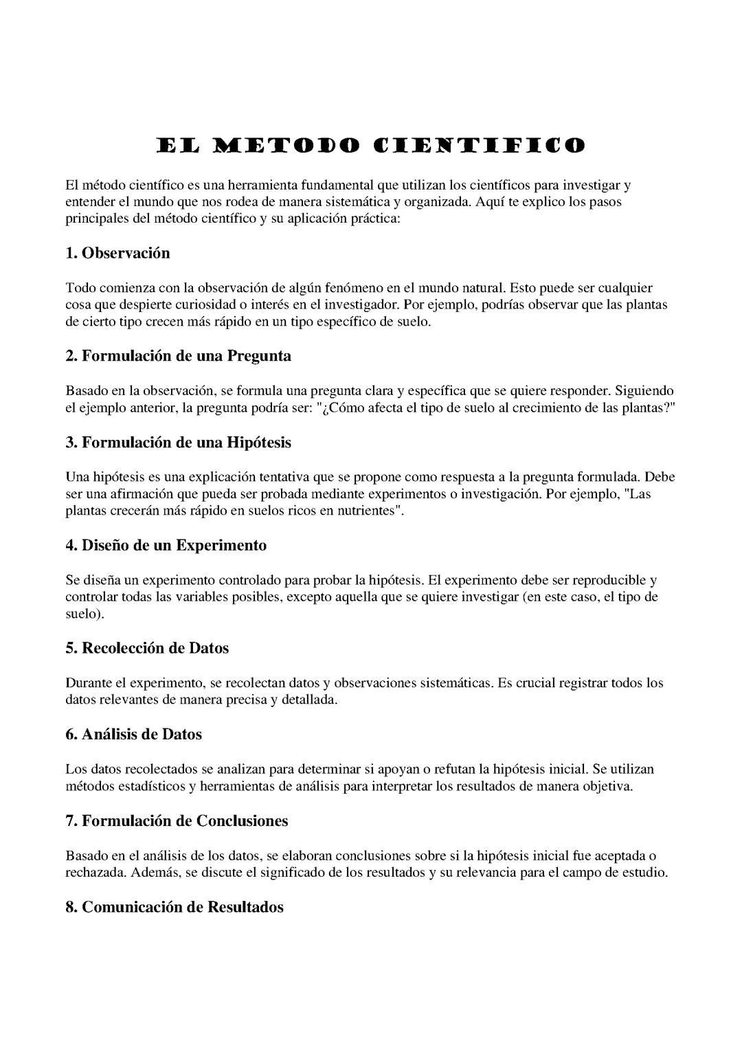 El Método 🤔 Método Científico Explicado Sencillamente