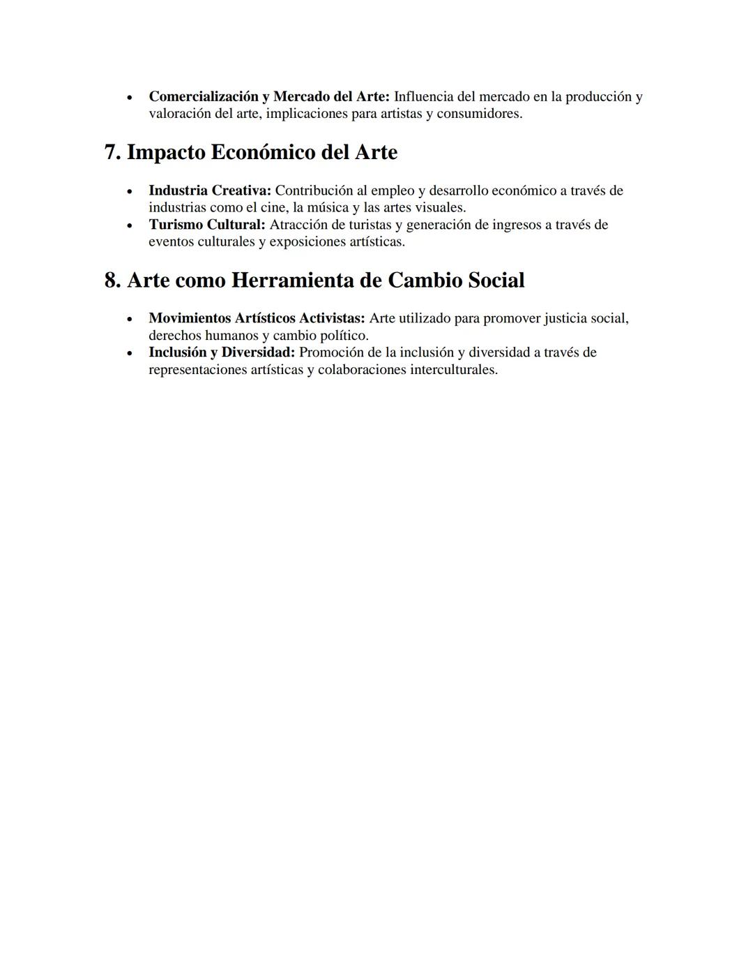 Arte y Sociedad
APUNTES//
1. Introducción al Arte como Expresión Social
Definición: El arte refleja y moldea las culturas y sociedades en la