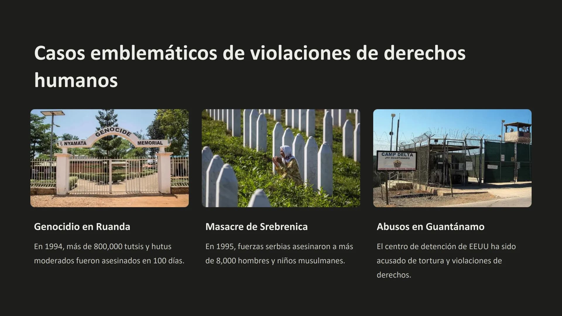 Derechos humanos y
justicia internacional
Los derechos humanos son principios fundamentales que protegen la dignidad y
el bienestar de todas