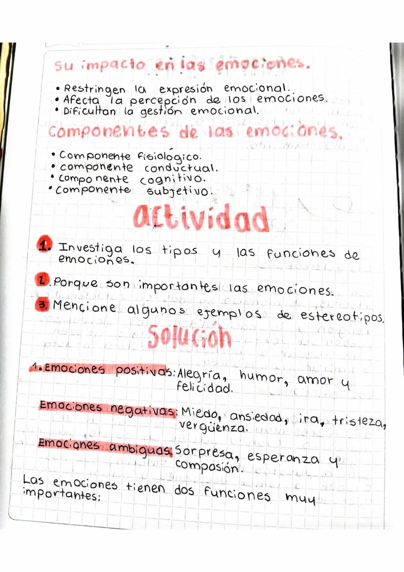 estereotipos
emociones
R
*
19/Mar/24
Los estereotipos.
Son creencias generalizadas sobre un grupo de
personas, a menudo basadas en caracteri