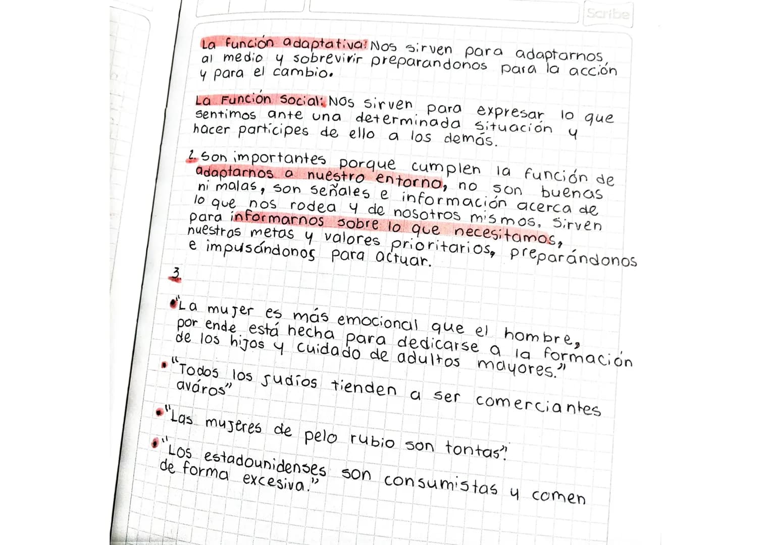 estereotipos
emociones
R
*
19/Mar/24
Los estereotipos.
Son creencias generalizadas sobre un grupo de
personas, a menudo basadas en caracteri