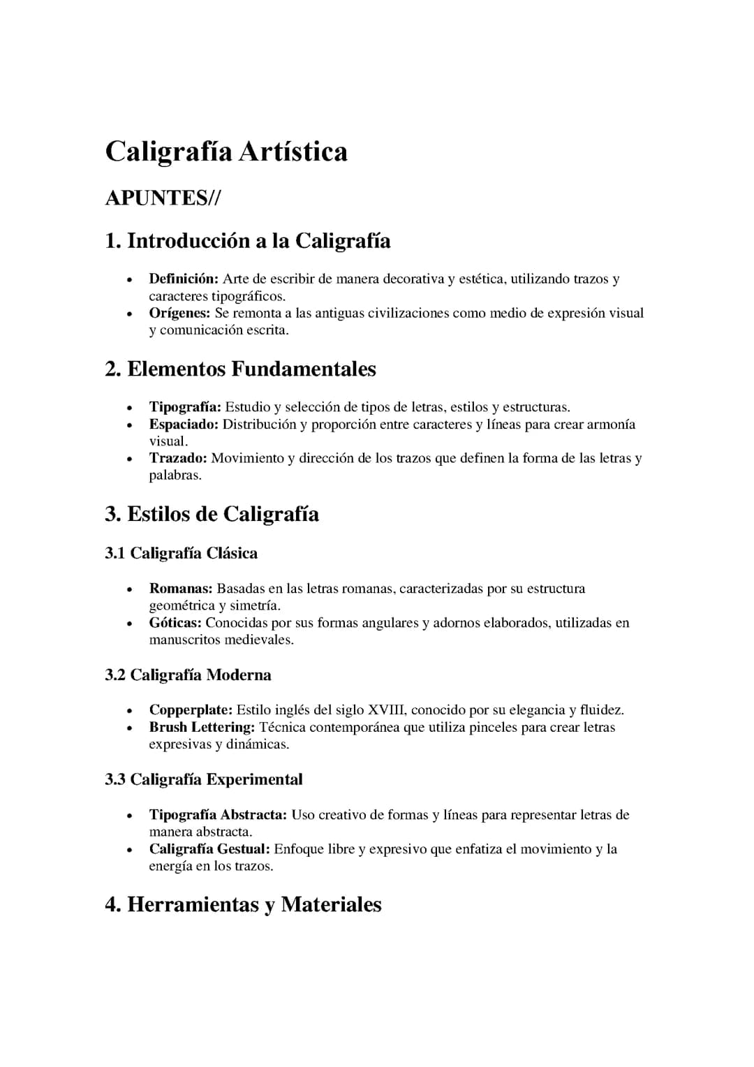 Caligrafía Artística