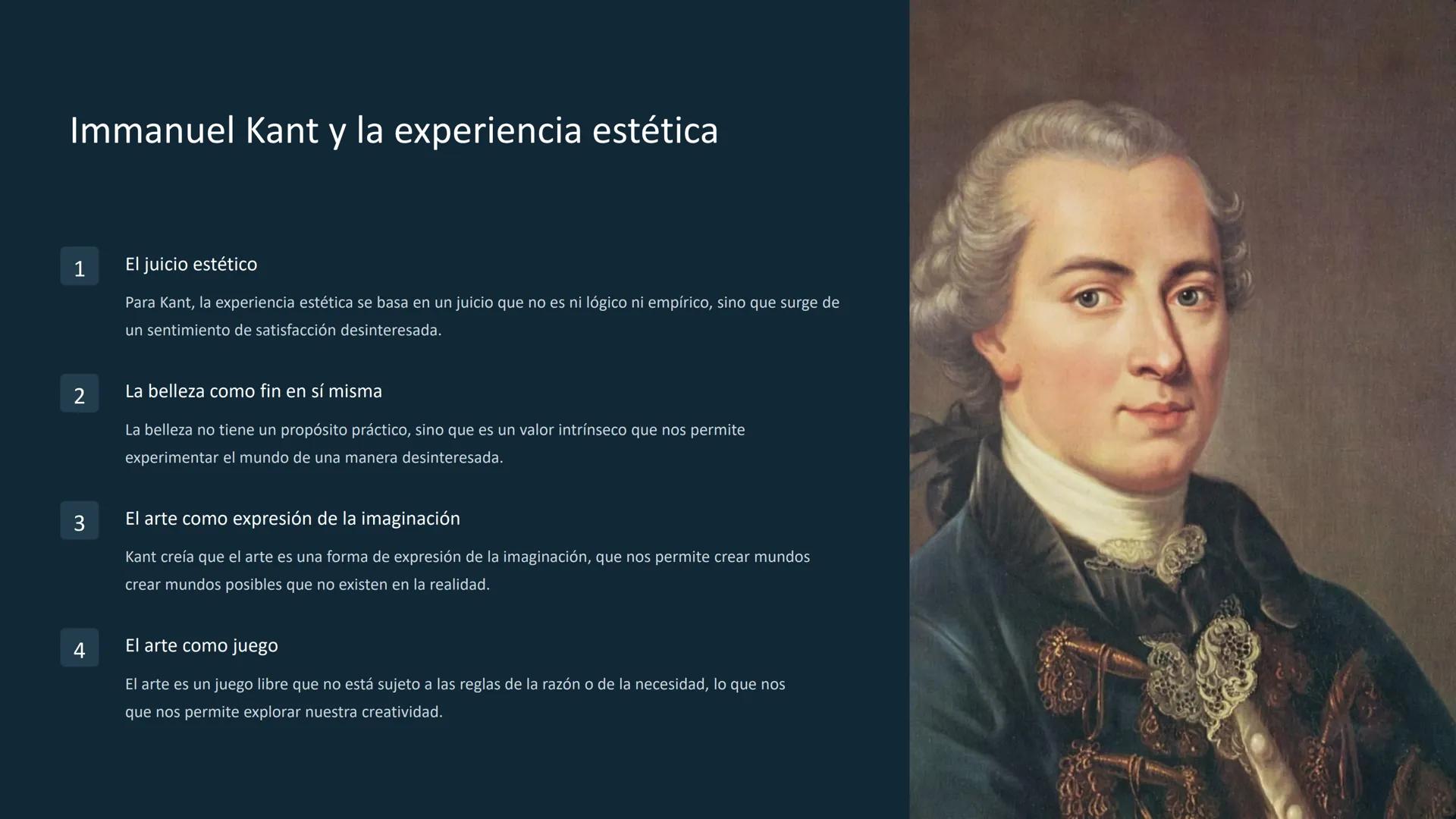 Filosofía del arte: Kant,
Hegel y Nietzsche
La filosofía del arte se ocupa de las preguntas
fundamentales sobre la naturaleza, la función y 