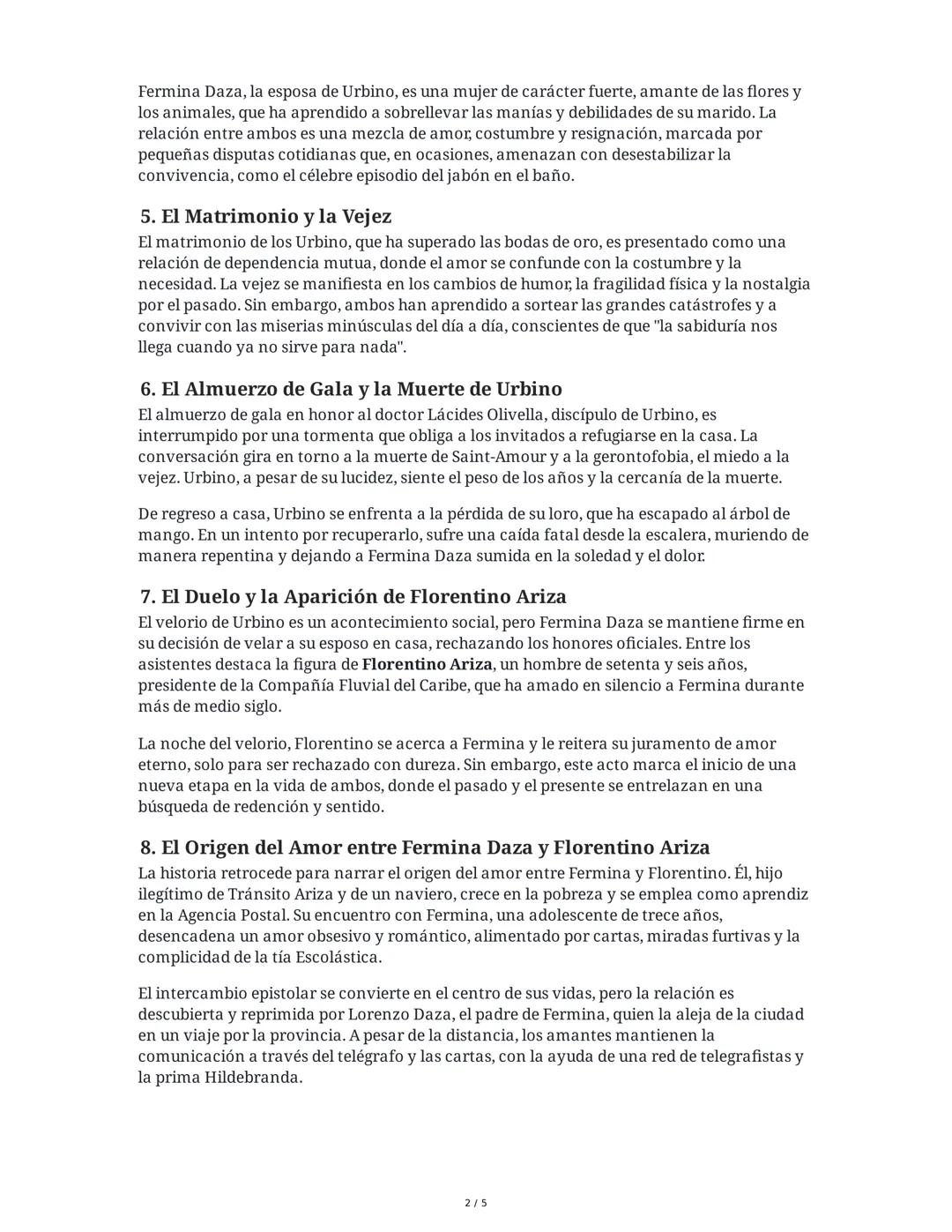 El amor en los tiempos del cólera - Resumen Detallado
1. El Olor de las Almendras Amargas y la Muerte de Jeremiah de Saint-
Amour
La novela 