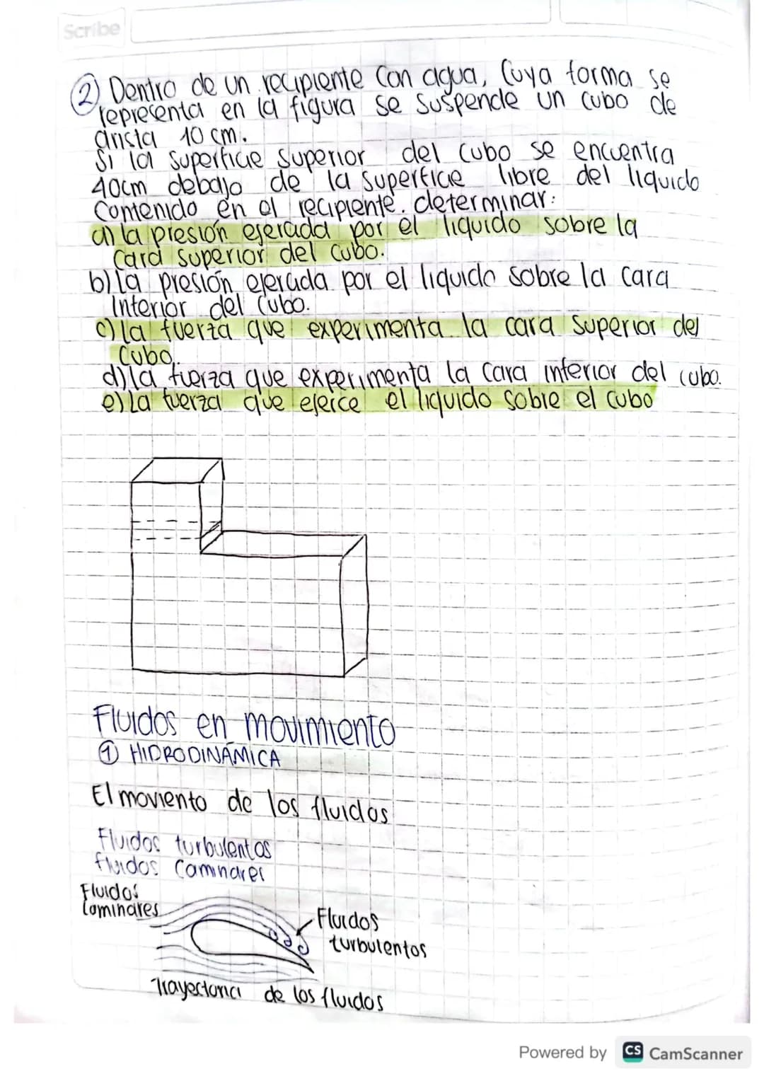 22 01 24
Mecanica de fluidos
Hidroeskitica: Estudia los fluidos en reposo.
Hidrodincimica: Estudia los fluidos en movimiento.
Definición de 
