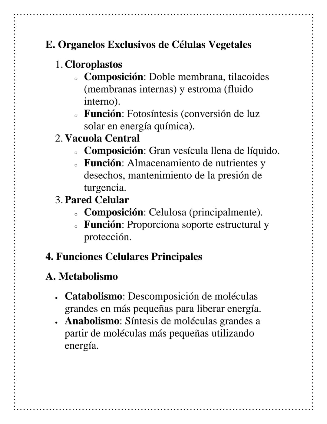 Estructura y
función celular
1. Introducción
•
Definición de célula: La célula es la unidad
básica estructural y funcional de los seres vivo
