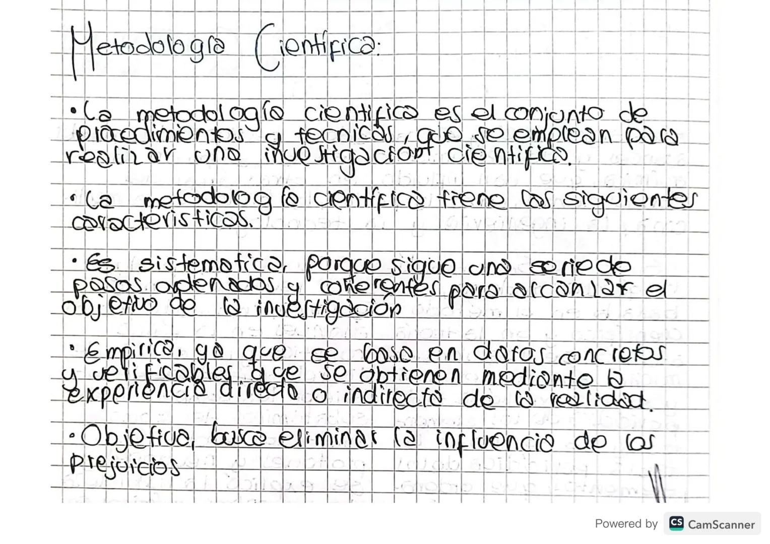 # Metodologia Científica:

• La metodología cientifica es el conjunto de
procedimientos y tecnicas, , quo se emplean para
realizar una inu o