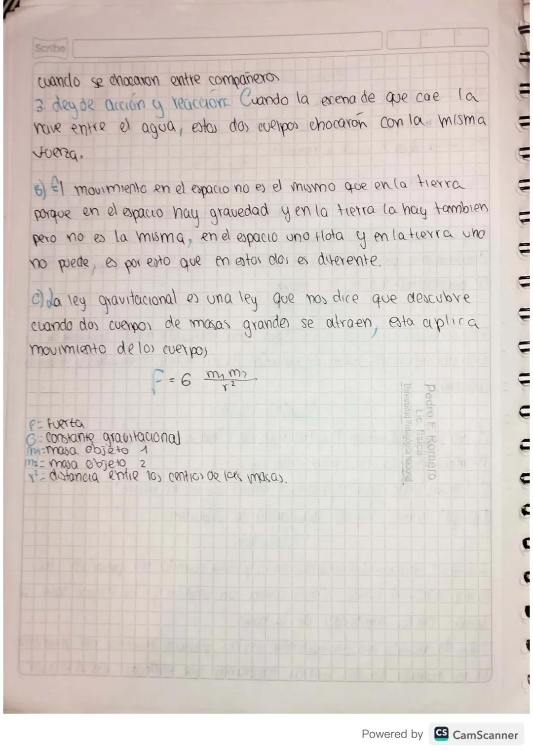 Scribe

deyes de Newton
110
► dey de la inercia.
206
►dey de movimiento.
30
→dey de acción y reacción.

dey de lo imercia: Todo everpa perma