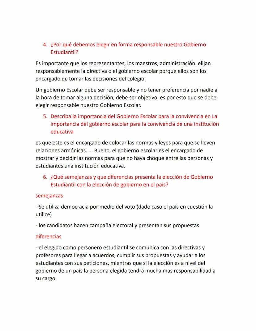 ACTIVIDAD # 1
1. ¿Qué significa para usted Gobierno Escolar?
VOTE
El Gobierno Escolar de toda institución educativa está integrado por el
Co