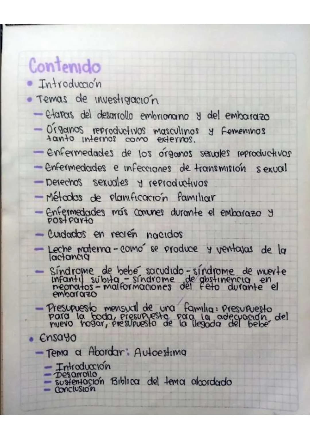Contenido
• Introducción
•Temas de investigación
-elaras del desarrollo embrionano y del embarazo
Organos reproductivos masculinos y femenin