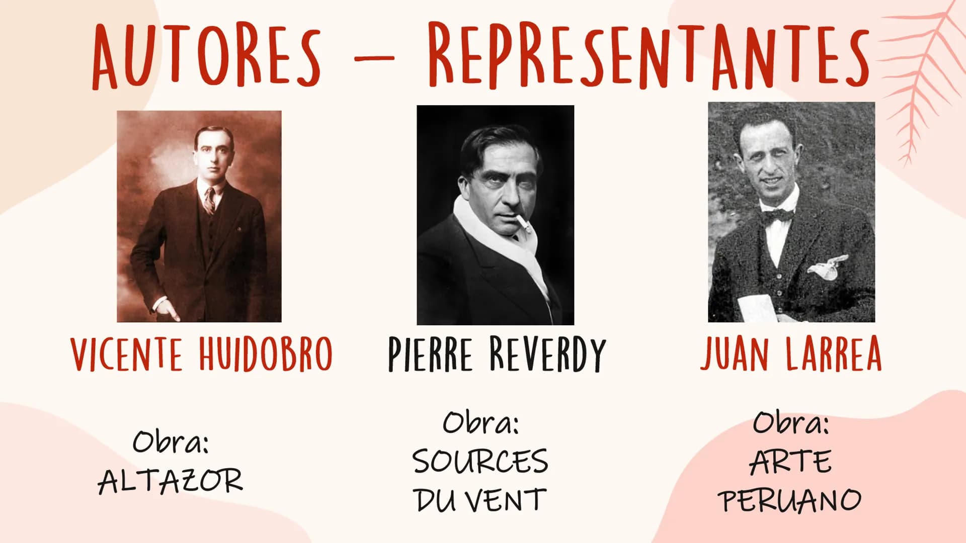 CREACIONISMO Movimiento poético hispanoamericano.
Pertenece a las vanguardias del siglo XX
Sus fundadores son: Vicente Huidobro y Pierre Rev