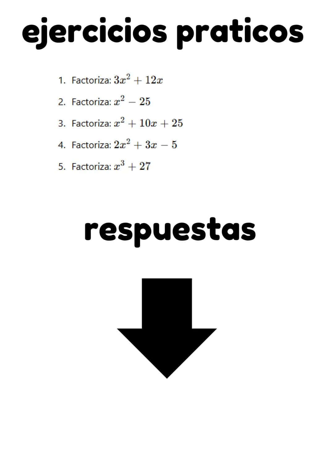 TEMA 1- FACTORIZACION
concepto es una técnica que consiste en la descomposición en factores de Luna
expresión algebraica (que
puede ser un n
