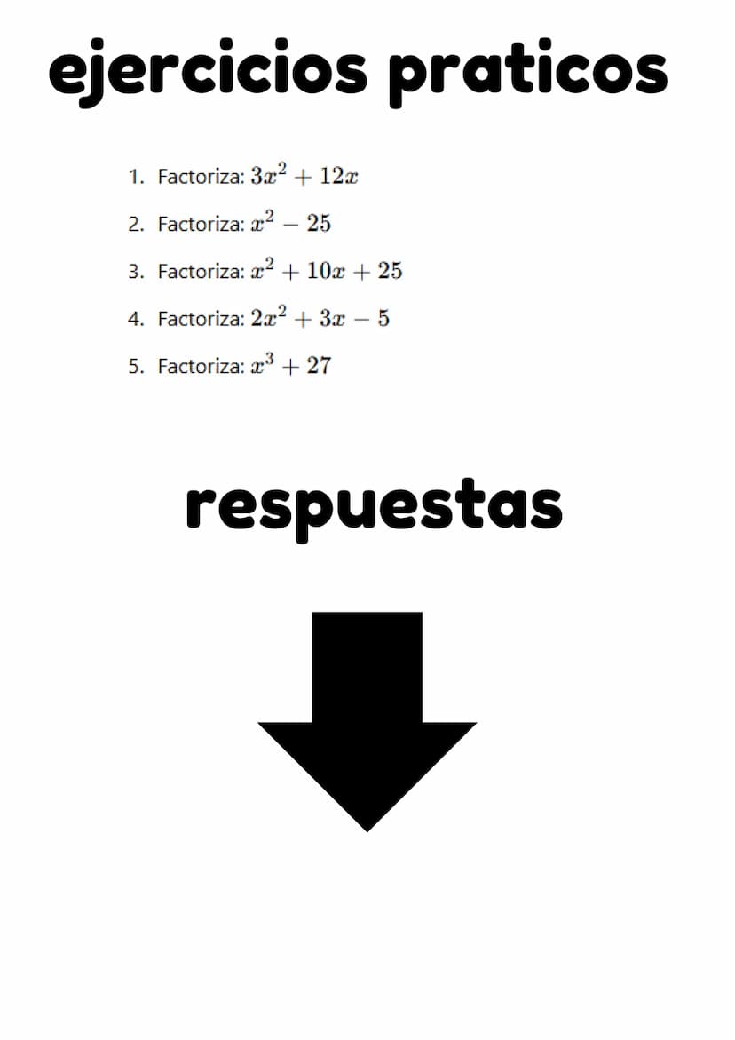 TEMA 1- FACTORIZACION
concepto es una técnica que consiste en la descomposición en factores de Luna
expresión algebraica (que
puede ser un n