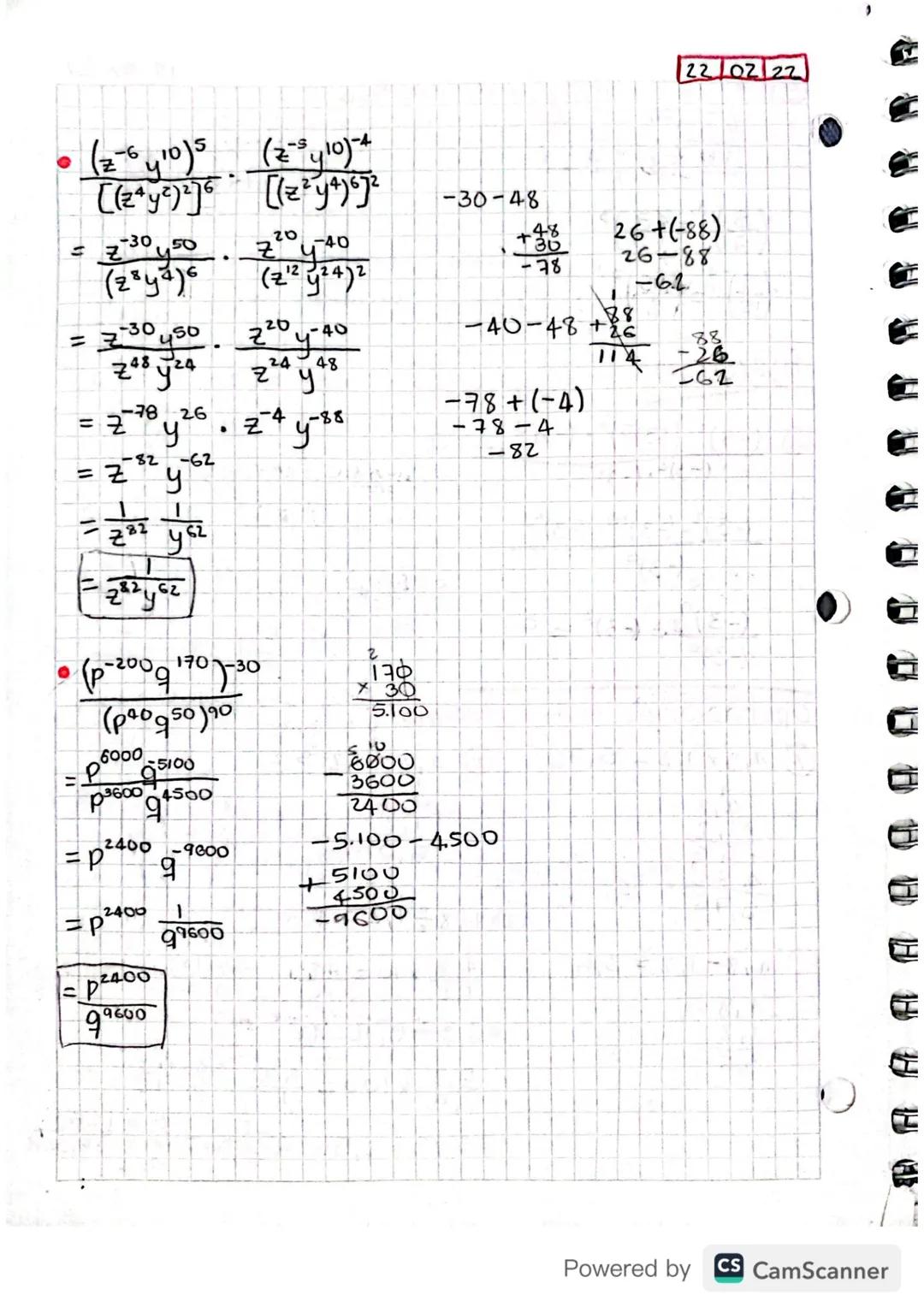 ас
exponente Potenciación)
a = C.
Base
=
a' = a
an an
Potencia
(-3)=-27
-Base negativa, exponente impar=Negativo
(-2)4=16
Base negativa, exp