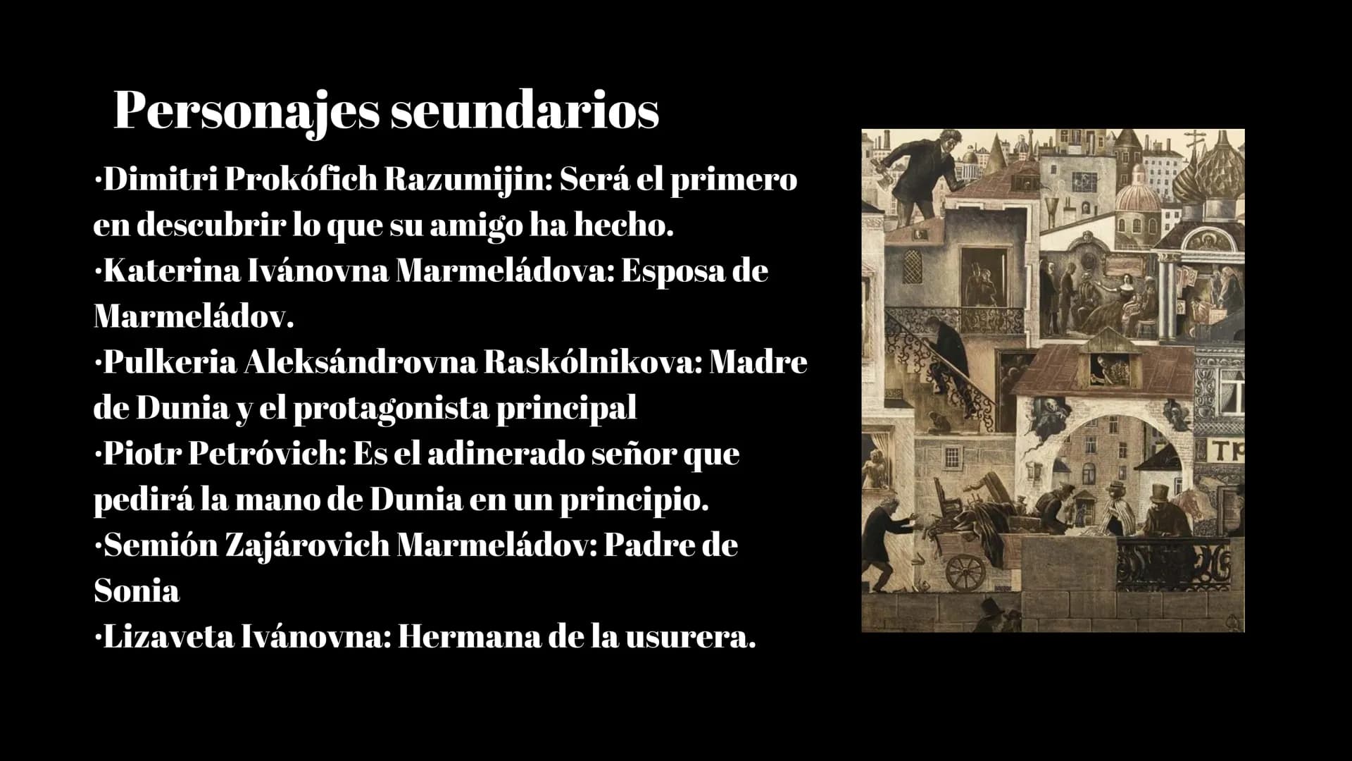 Datos generales de la obra
'Crimen y Castigo' fue publicado por
primera vez en 1866 en la revista
literaria 'El mensajero ruso'. Desde
enton
