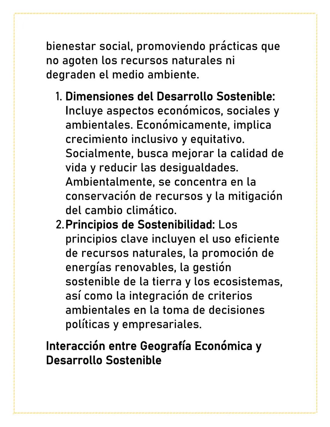 GEOGRAFÍA
ECONÓMICA Y
DESARROLLO
SOSTENIBLE
La geografía económica y el desarrollo
sostenible son áreas de estudio que
examinan cómo las act
